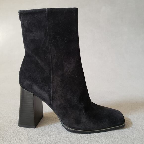 Sam Edelman Ivette Ankle Booties Black Size‎ 9.5 SAME-WZ907 Suede - Picture 1 of 16